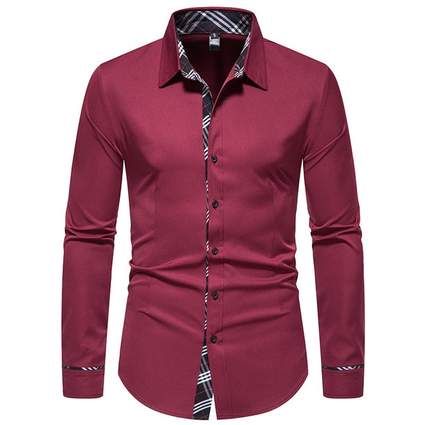 West Louis™ Designer Button Up Business Dress Shirt