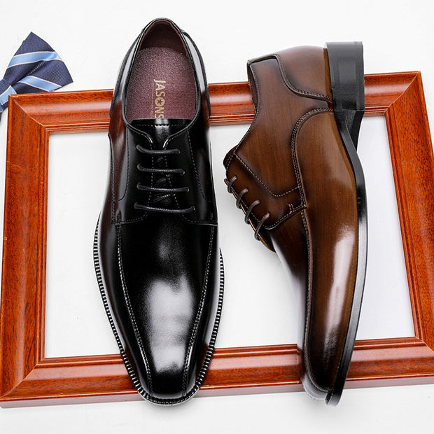 West Louis™ Business Men Leather Elegant Shoes