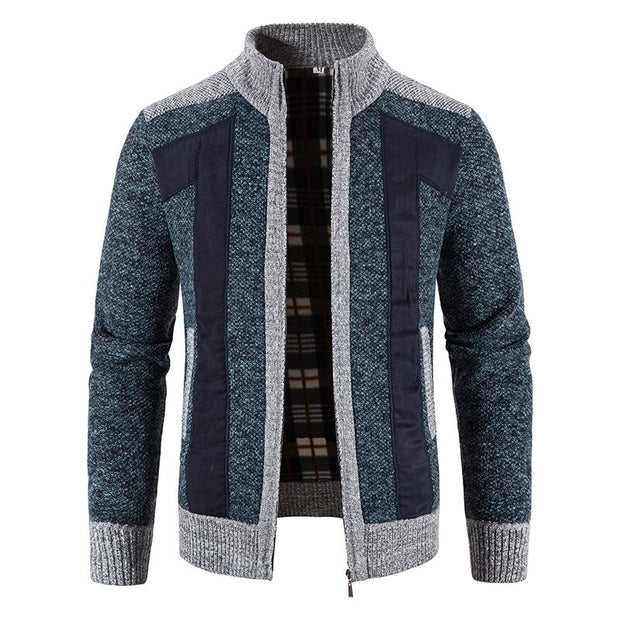 West Louis™ Stand-up Collar Casual Cardigan