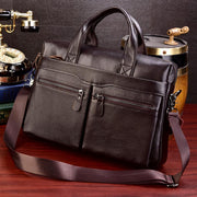 West Louis™ Genuine Leather Business Large Briefcase