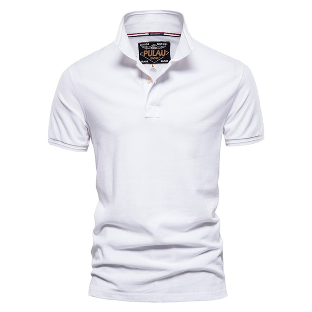 West Louis™ Men Classic Cotton Business Polo Shirt