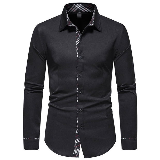 West Louis™ Designer Button Up Business Dress Shirt