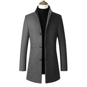 West Louis™ Winter Executive Business-Men Woolen Long Trench Coat