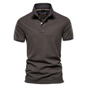 West Louis™ Men Classic Cotton Business Polo Shirt