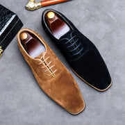 West Louis™ Designer Genuine Leather Suede Oxford Shoes