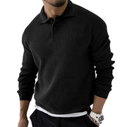 West Louis™ Knitted Lapel Casual Business Men Sweater