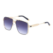 West Louis™ Fashion Luxury Metal Trend Big Frame Sunglasses