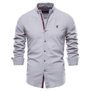 West Louis™ Exclusive Long Sleeve Cotton Button-Up Shirt
