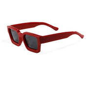 West Louis™ Thick Crystal Acetate Square Polarized Sunglasses