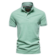 West Louis™ Men Classic Cotton Business Polo Shirt