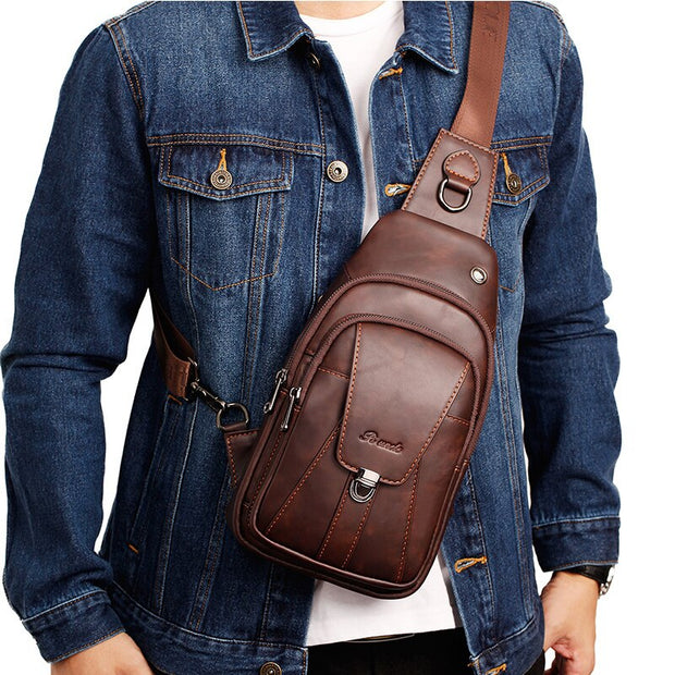 West Louis™ Top Layer Cowhide Genuine Leather Shoulder Bags