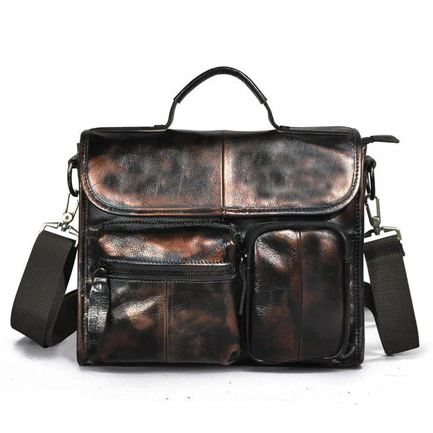 West Louis™ Vintage Lawyer Business-Men Leather Briefcase