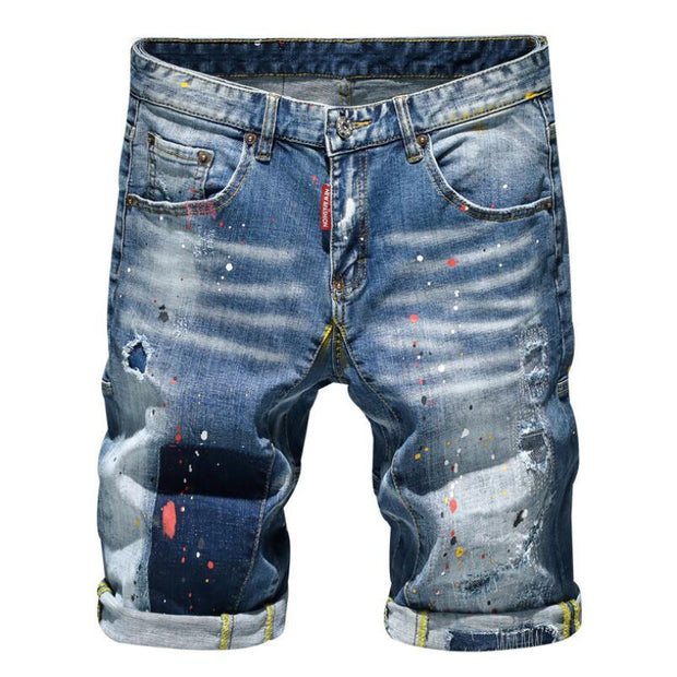 West Louis™ High Street Holes Fit Jeans Shorts