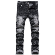 West Louis™ Punk Print Slim Fit Jeans