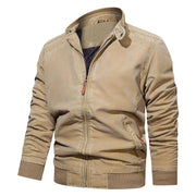 West Louis™ Mens Spring Casual Fleece Tactical Bomber Jacket