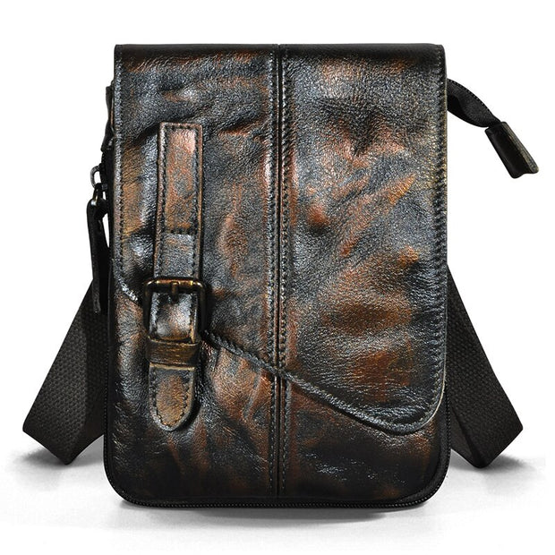 West Louis™ Vintage Style Cowhide Leather Satchel Bag