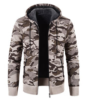 West Louis™ Fleece Hooded Camouflage Sweater