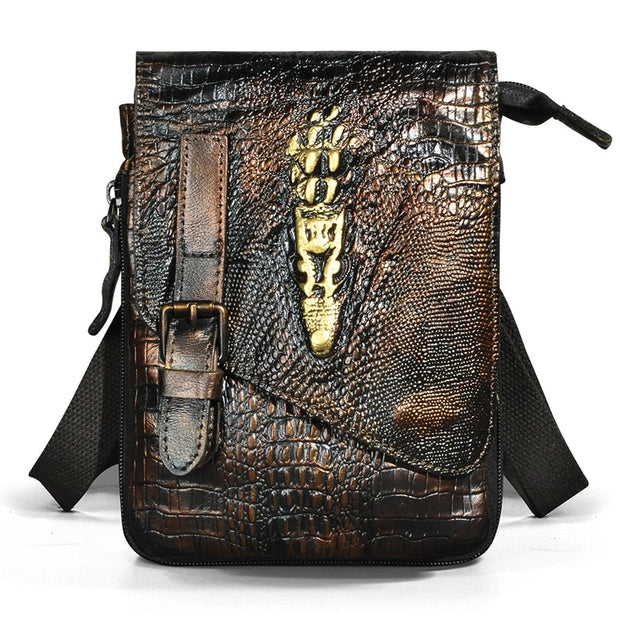 West Louis™ Vintage Style Cowhide Leather Satchel Bag