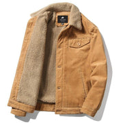 West Louis™ New Trend Fur Lining Corduroy Jacket