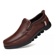 West Louis™ Warm Fur Formal Business Leather Shoes