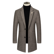 West Louis™ Single-breasted Woolen Business Casual Trench Coat