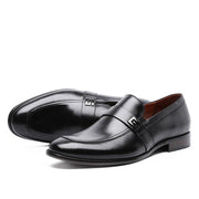 West Louis™ Formal Elegant Genuine Leather Shoes With Decorative