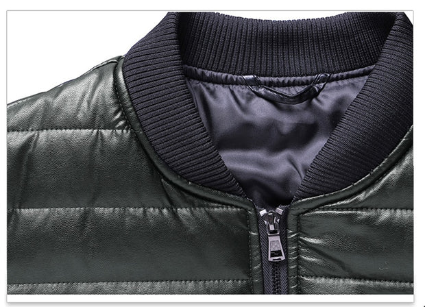 West Louis™ Designer Winter Warm Leather Jacket