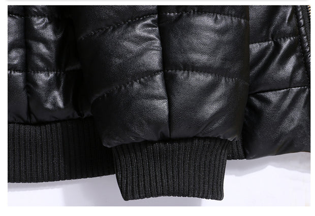 West Louis™ Designer Winter Warm Leather Jacket