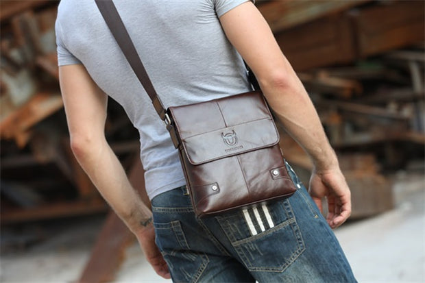 West Louis™ Genuine Leather Vintage Crossbody Bag