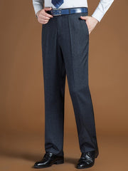 West Louis™ Classic Regular Fit Office Formal Long Trousers