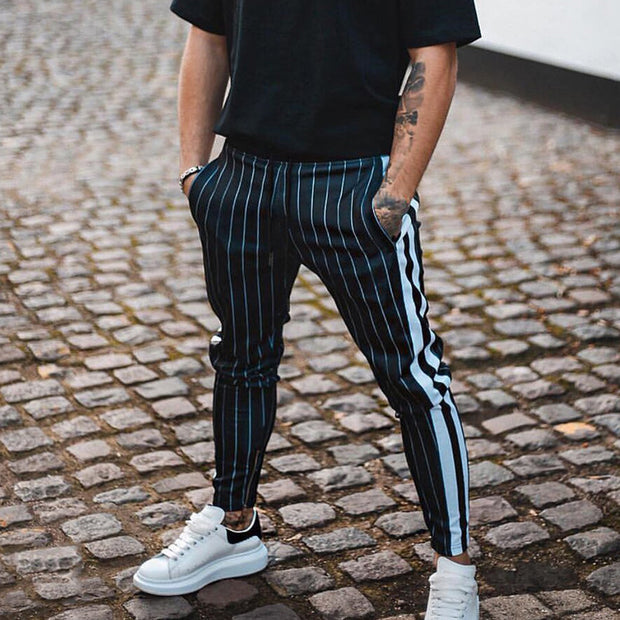 West Louis™ Style Striped Pencil Joggers