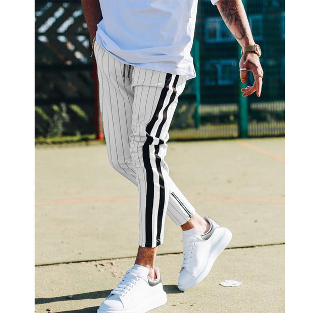 West Louis™ Style Striped Pencil Joggers