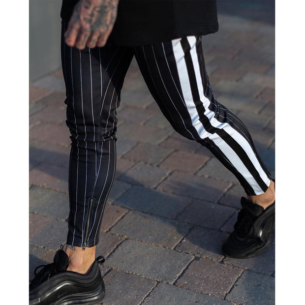 West Louis™ Style Striped Pencil Joggers