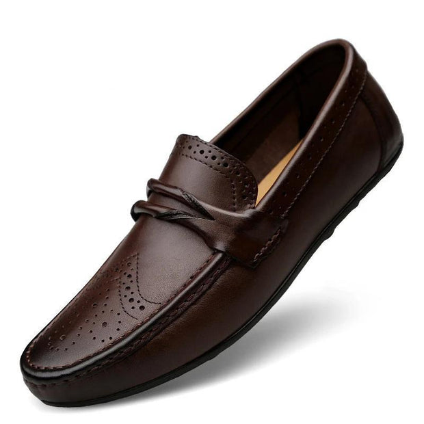 West Louis™ Craved Leather Moccasins