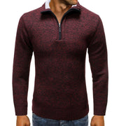 West Louis™ Knitted Neck Zipper Sweater