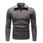 West Louis™ Knitted Neck Zipper Sweater