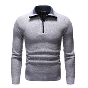 West Louis™ Knitted Neck Zipper Sweater