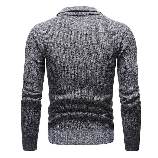 West Louis™ Knitted Neck Zipper Sweater