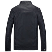 West Louis™ PU Pocket Zipper Leather Jacket
