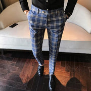 West Louis™ Plaid Business Slim Fit Pants