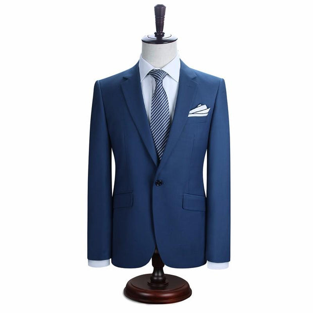 West Louis™ New York Slim Fit One Button Suit ( Blazer + Pants)  - West Louis