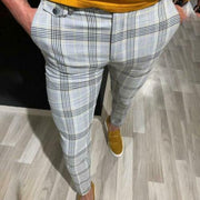 West Louis™ England Style Formal Plaid Pants