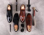 West Louis™ Retro Bullock Leather Oxford Shoes