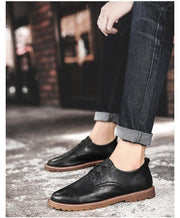 West Louis™ Designer Flats Male Casual Shoes