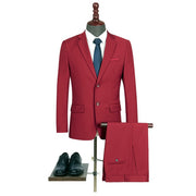 West Louis™ Slim Fit Elegant Business Style 2 Piece Suit