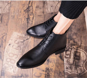 West Louis™ Elegant Business Toe Leather Boots