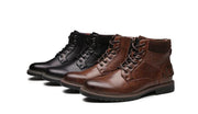 West Louis™ Luxury Stylish Leather Boots With Buckles