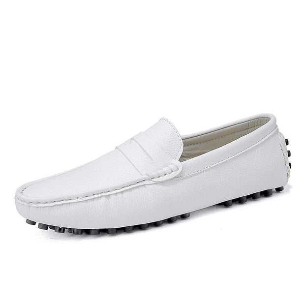 West Louis™ Genuine Leather Loafers With Spikes