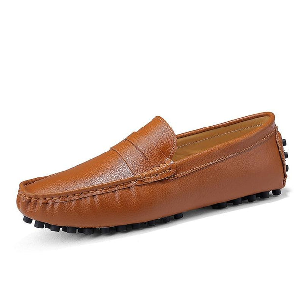 West Louis™ Genuine Leather Loafers With Spikes