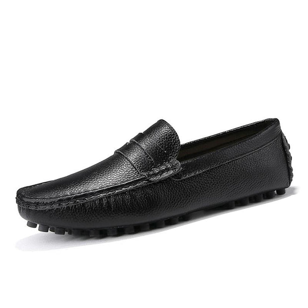 West Louis™ Genuine Leather Loafers With Spikes